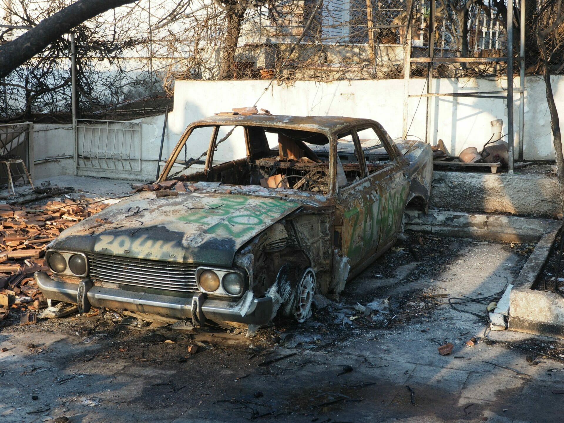 Die Schäden sind noch immer sichtbar.