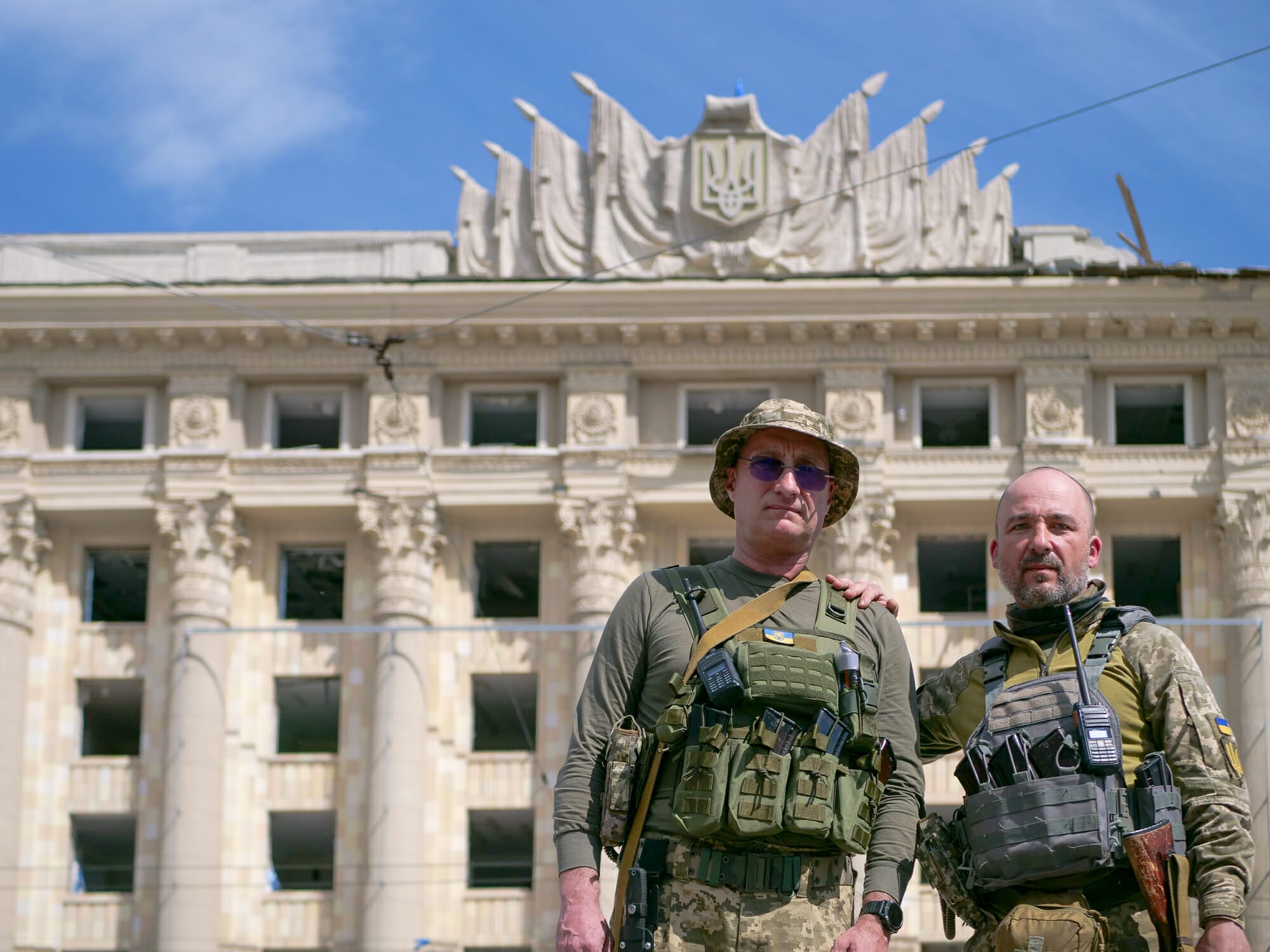 Leonid Maslov und Kamerad Oleg.